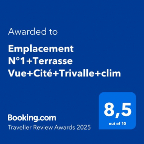 Emplacement N°1+Terrasse Vue+Cité+Trivalle+clim